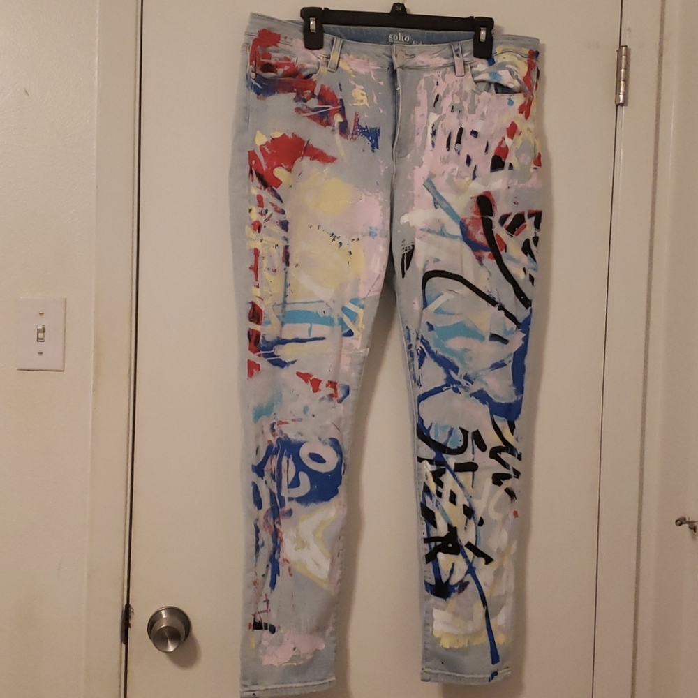 Ny&co graffiti jeans